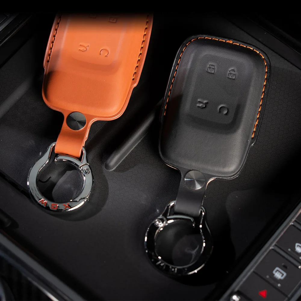 

Специальный кожаный чехол для ключей Chery Jetour G700 2025 2026, аксессуары для модификации автомобиля, пряжка из цинкового сплава, модная и элегантная