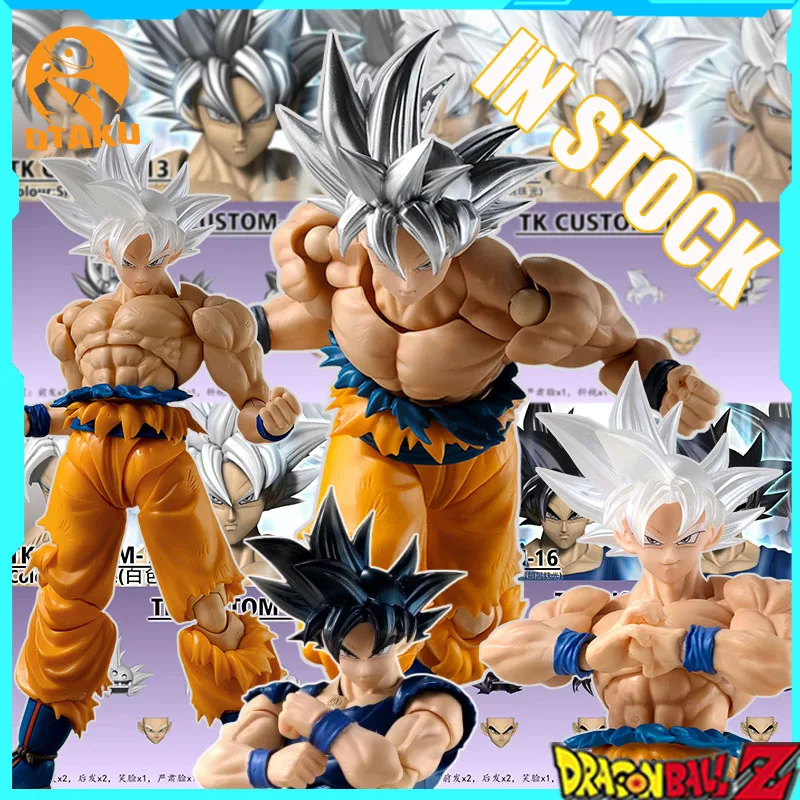 Paquete de accesorios Tk Goku Ultra Instinct Tk personalizado Dragon Ball Son Goku llave del egoismo paquete de accesorios figura de acción juguete recoger regalo