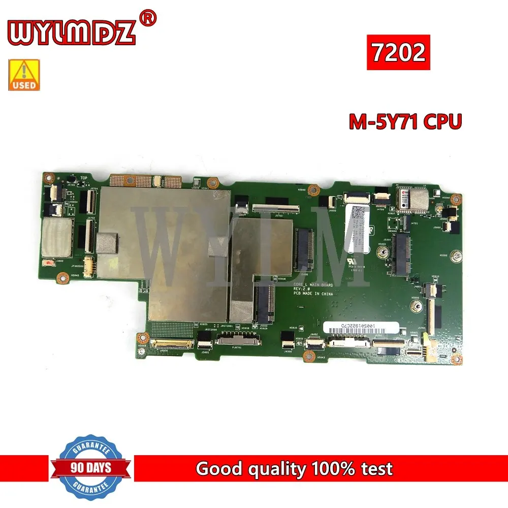 For Dell Latitude 12 Rugged 7202 Motherboard With M-5Y71 CPU CN 0V11DG CN 0M0JT Mainboard Test Good