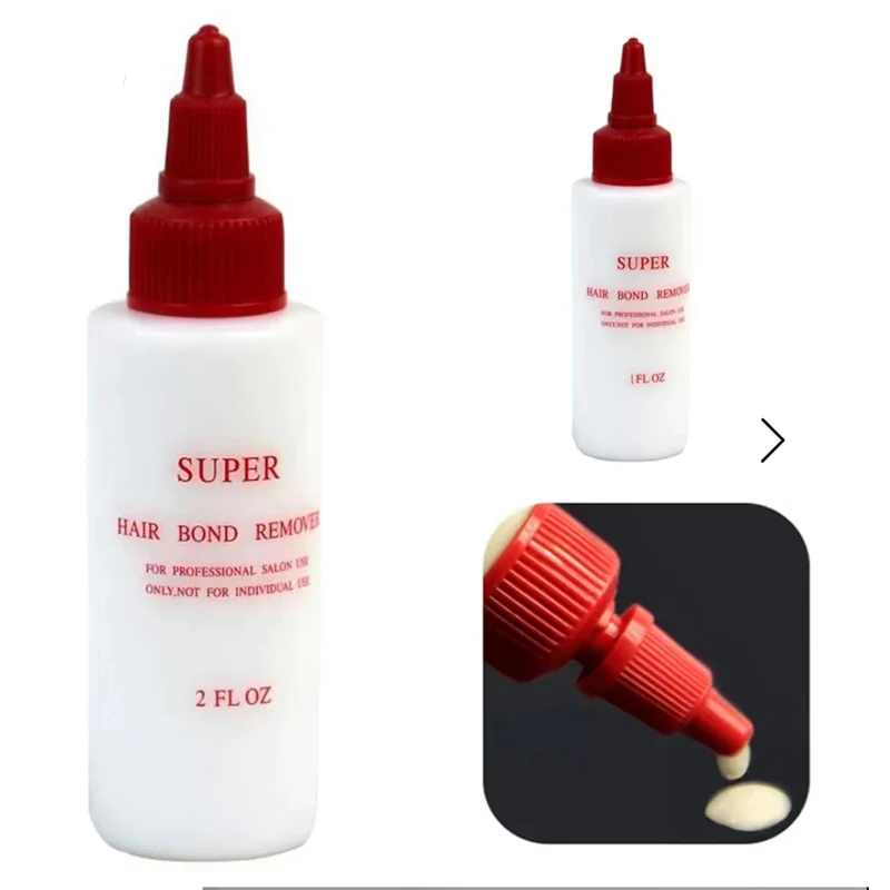 Colle noire d'extension de perruque pour le collage des cheveux, colle longue durée, adhésif à séchage rapide, dissolvant de liaison capillaire non irritant pour utilisation en salon