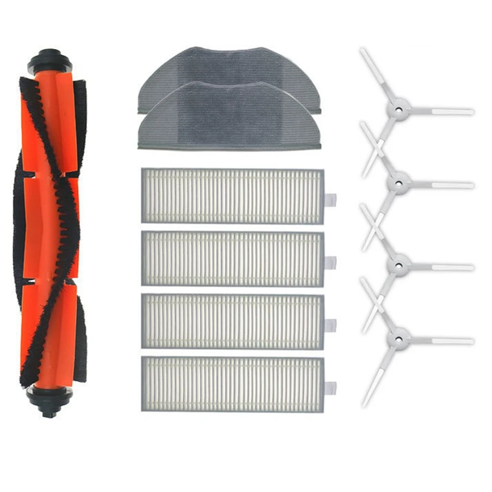 ممسحة كهربائية روبوت لـ شاومى ميجيا جي جي 1 ، فلتر هيبا أساسي ، فرشاة جانبية ، فرشاة رئيسية ، أقمشة ممسحة