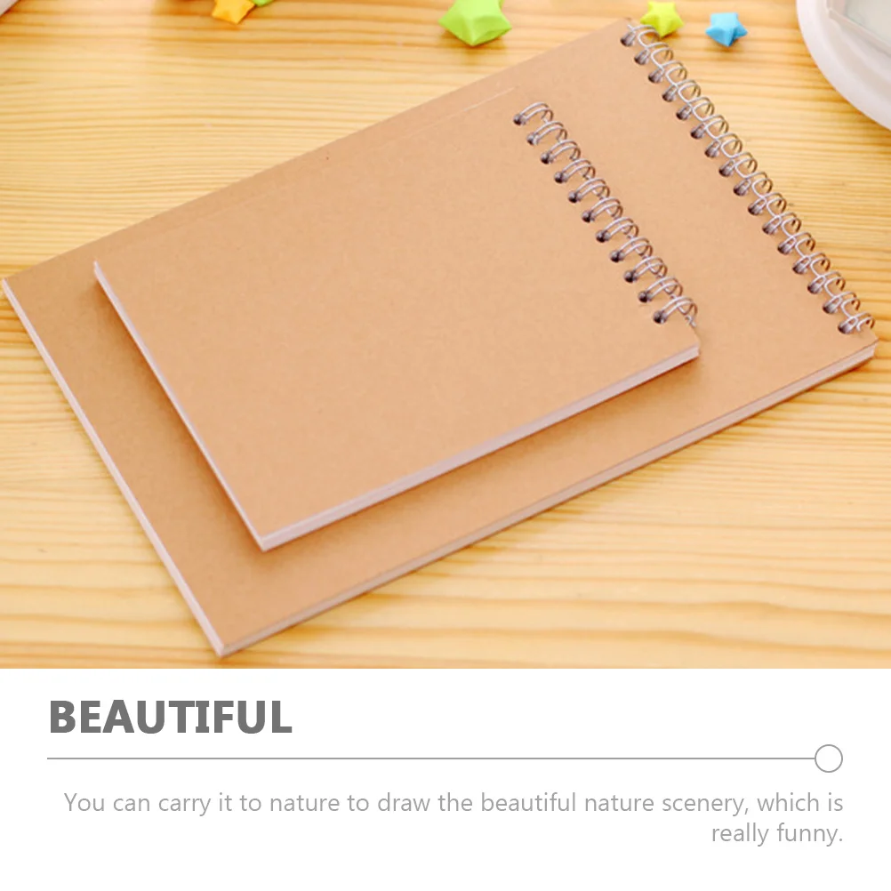 

2Pcs Students Sketch Books Lightweight Thick Paper Drawing Pads Painting Books Portable Outdoor Sketch Pads for Art Beginners