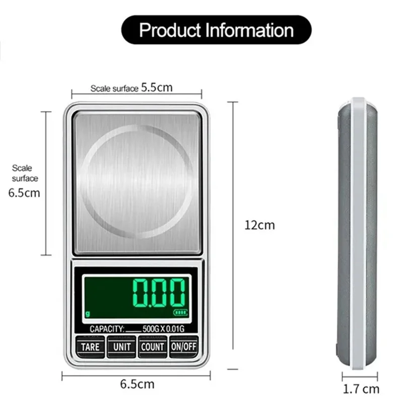 Imagem -06 - Portátil Mini Pocket Jóias Escala Usb Recarregável Digital Eletrônico Alta Precisão Led Balance