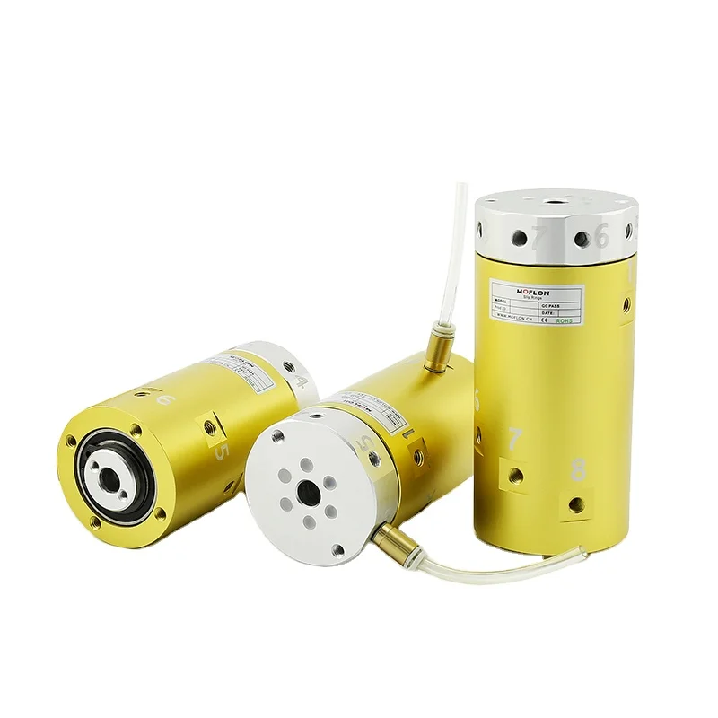 Low Torque Pneumatic Hydraulic Through Bore Rotary Union Swivels Electrical Rotary Joints