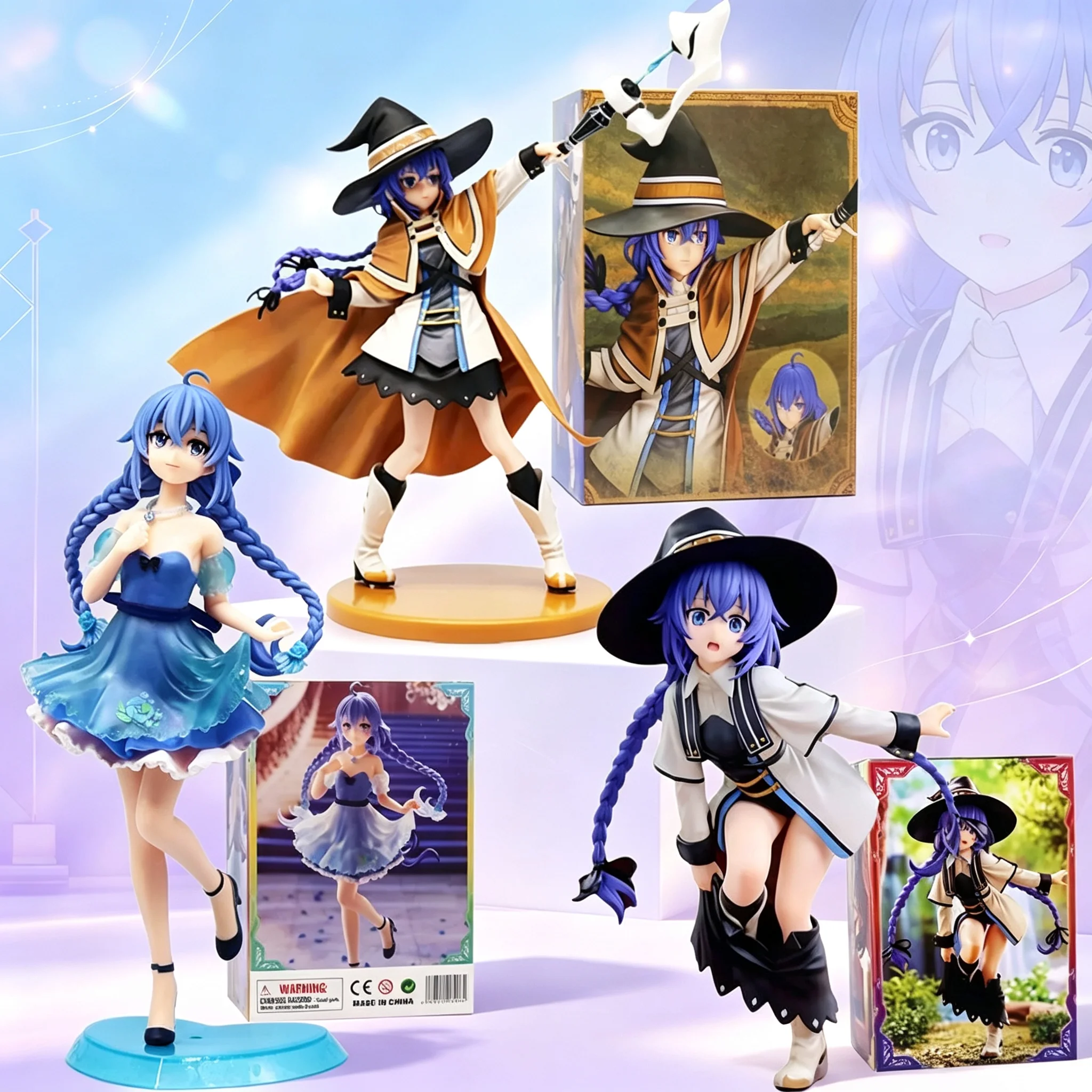 Jobless Reincarnation Adult PVC Anime Figure Collectible Model Doll Toy for Fans Anime Themed PVC Figure Adult Collectible Model