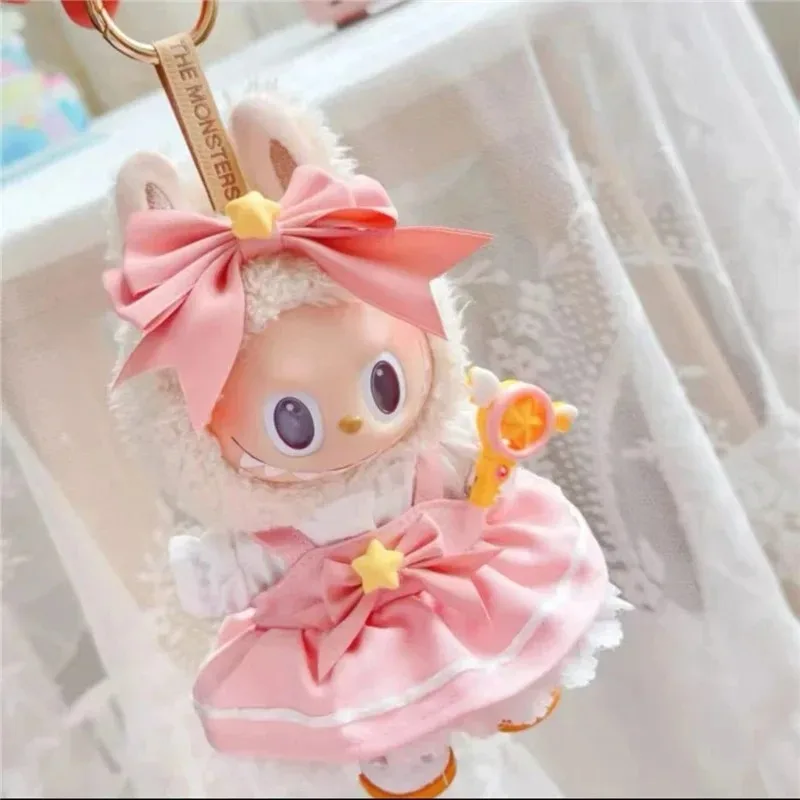 15 17cm For Labubu Doll Wakaii Japan Magic Girl Outfit Clothing Cardcaptor Sakura Style Princess Dress Skirt Clothes Accessories