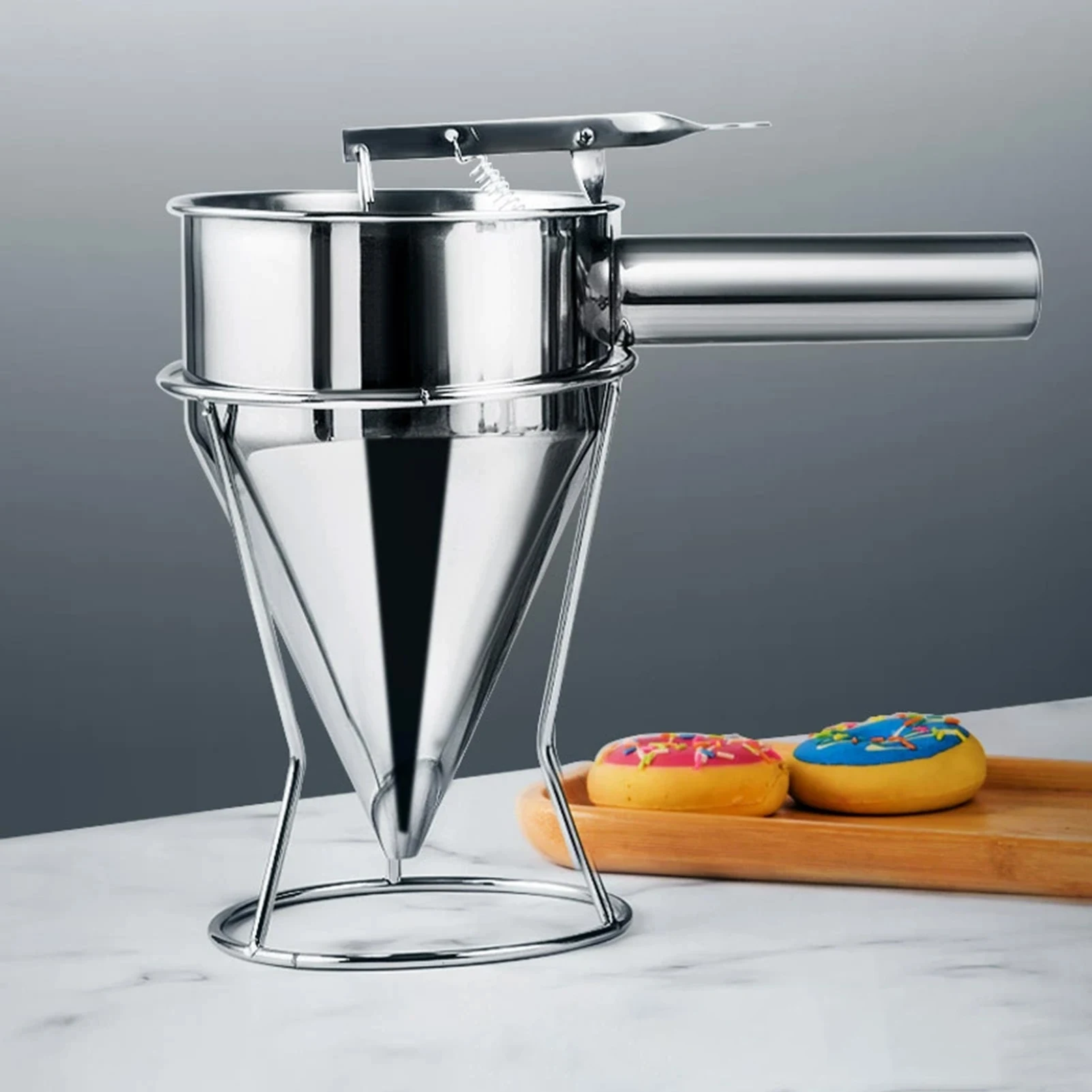 

Набор инструментов для приготовления такояки с подставкой, воронка из нержавеющей стали для шариков осьминога, рыбные шарики, блинные шарики, кухонные инструменты, гаджеты