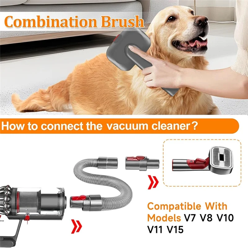 【RECOMENDAR】Pet Brush Accessory For Dyson V7 V8 V10 V11 V15 Vacuum Cleaner