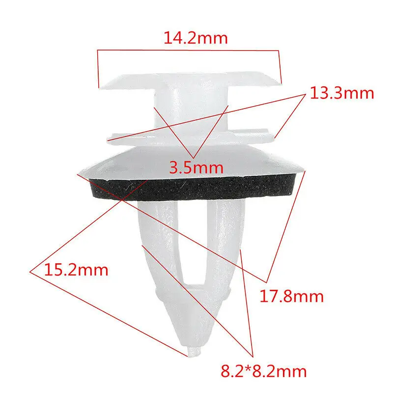Clip Car Clips Washers Car Clips with Washers Parts Replace Replacement White 40pcs/set For BMW BE36 E38 E39 Kit
