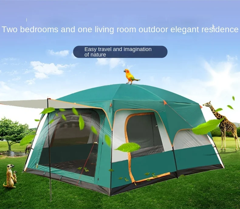 

Two Rooms-hall Big Beach Camping Tent Two Rooms-hall