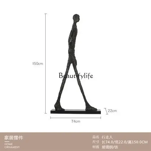 yj7 Living room abstract sculpture figure decorative art sales department decoration  mall corridor floor-to-ceiling ornament