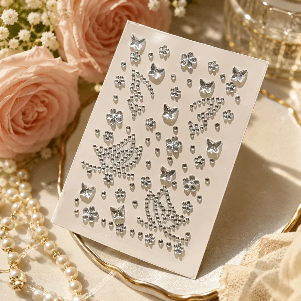 

Decoration Self-Adhesive Temporary Tattoo Sticker Sparkling Body Art Crystal Sticker Zircon DIY Rhinestone Tattoo Festival