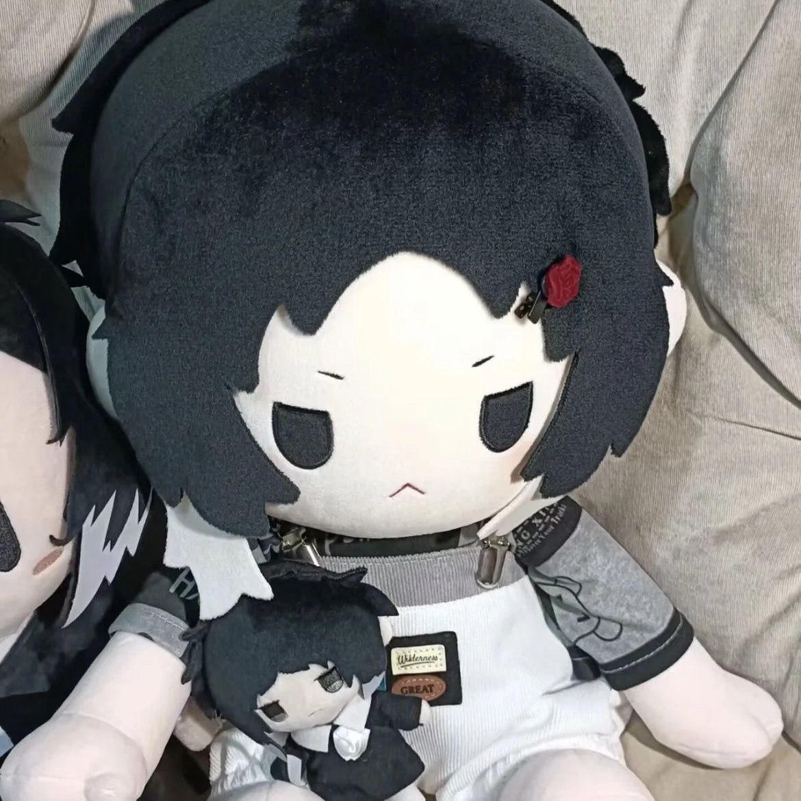 

40CM Japan Anime Role Ryunosuke Akutagawa Cosplay Soft Plush Doll Body Dress Up Stuffed Toy Sitting Posture Pillow Figures Gift