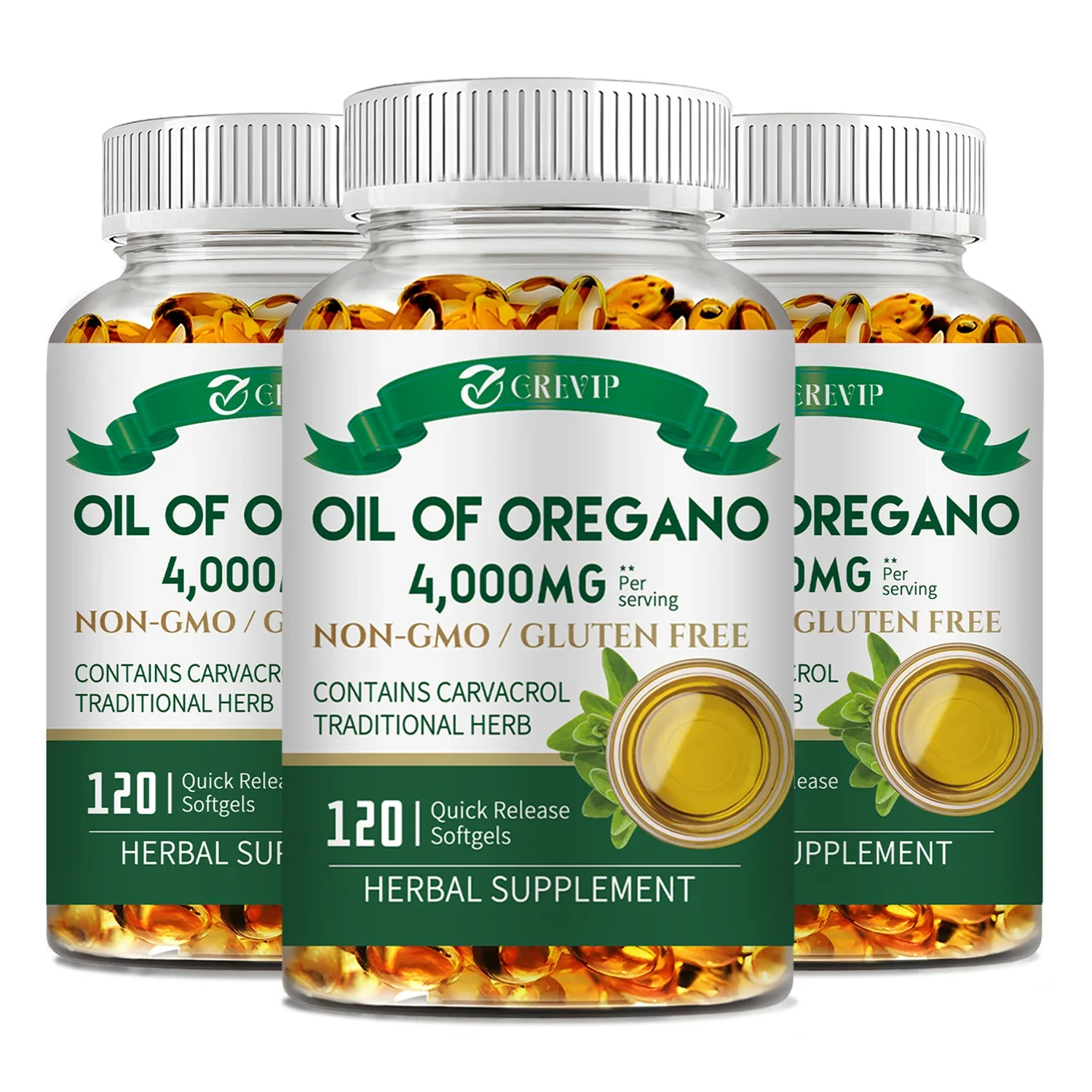 Oil of Oregano Capsules - Promotes Digestion and Intestinal Health, Antioxidant, Enhances Immunity