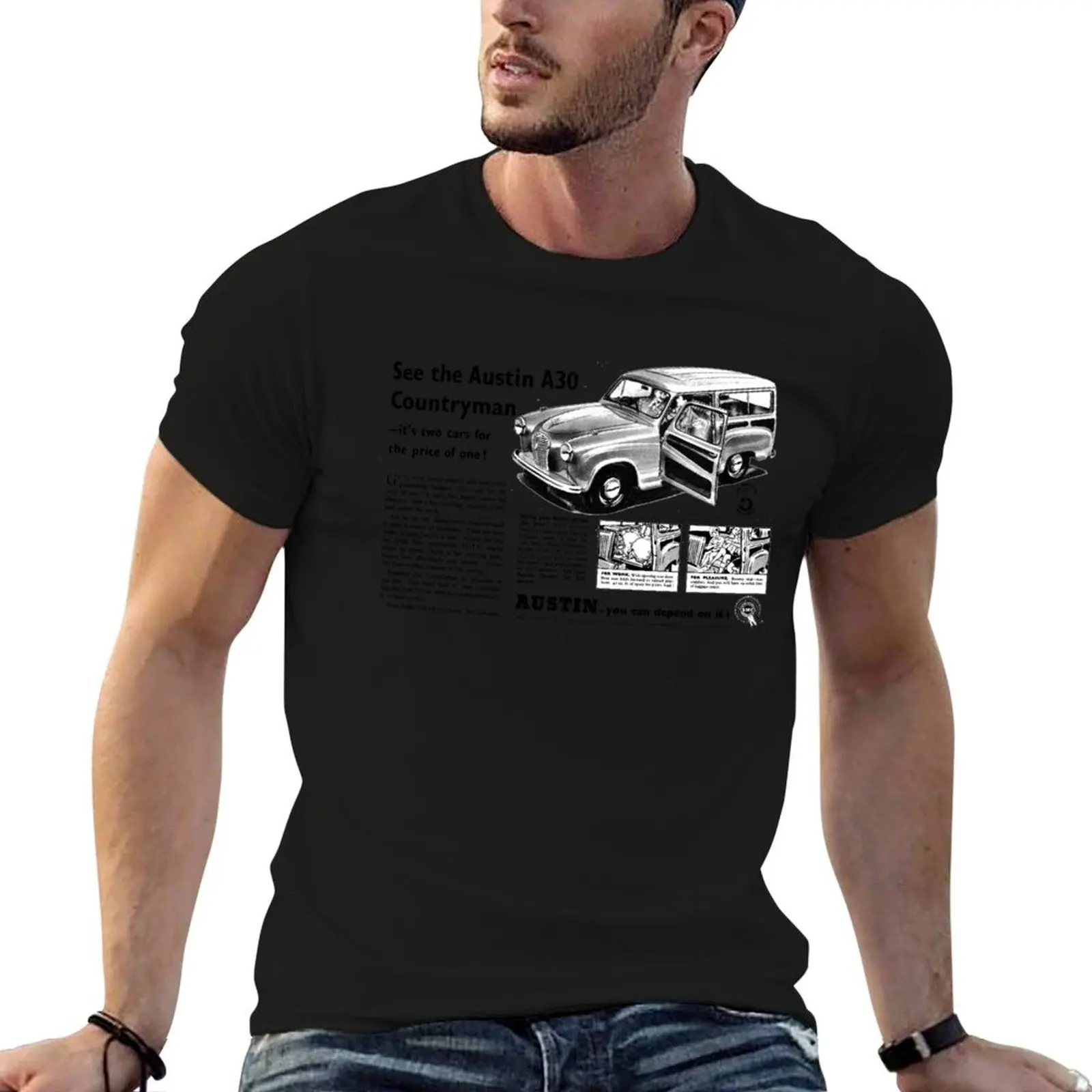 AUSTIN A30 - ADVERT T-Shirt Cool Feeling Summer Tee Shirt