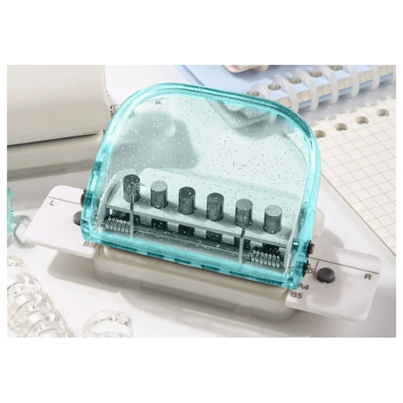 

AU61-6 Hole Punch Ideal For Binding Notebook And Documents, Quick Positioning Of Holes, Manual Binding Supplies