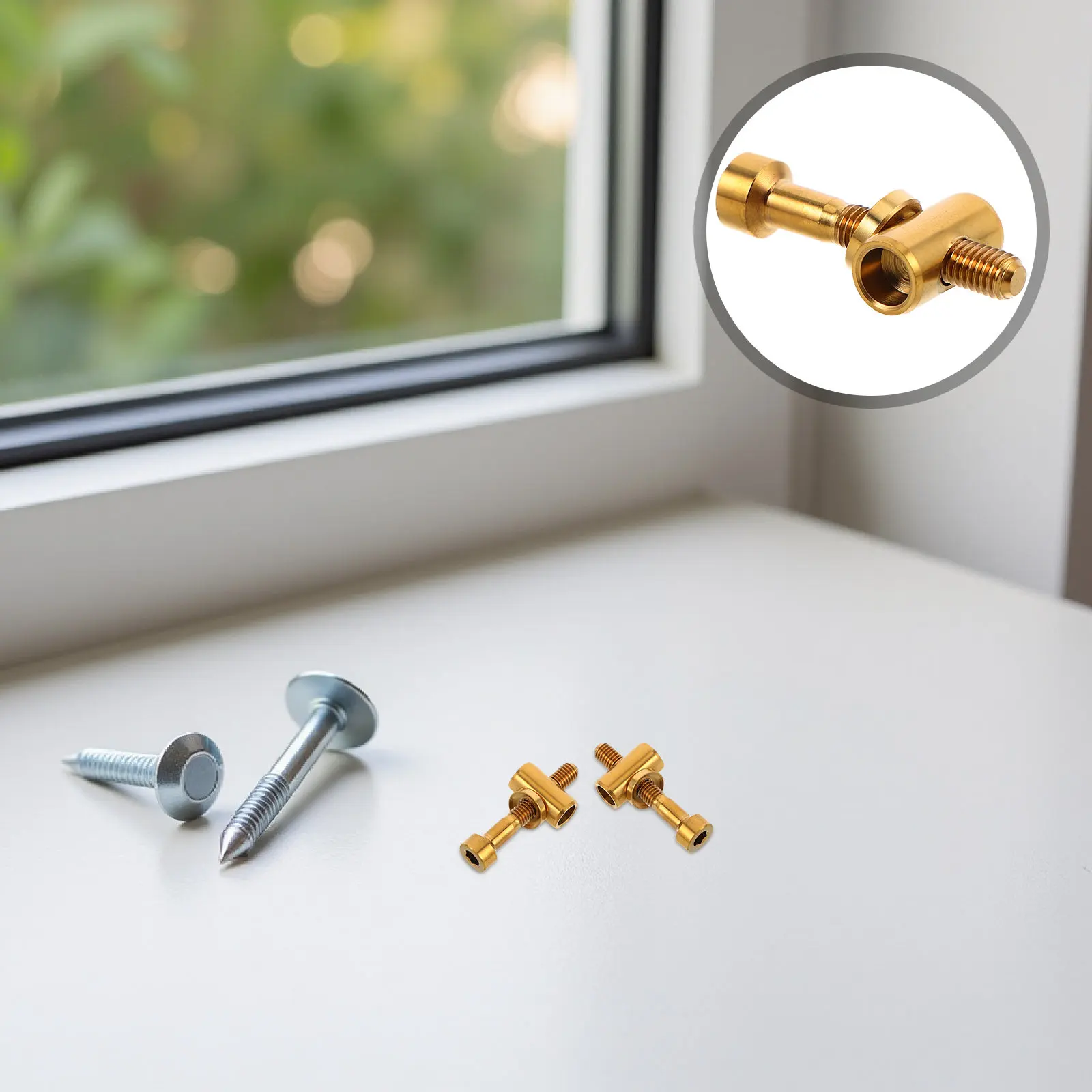 

2Pcs M5x30 Titanium Bike Seatpost Bolts Lightweight Ultra Strong Anti-Loosening Seat Post Screw for Mtb Road Cycling Accessories