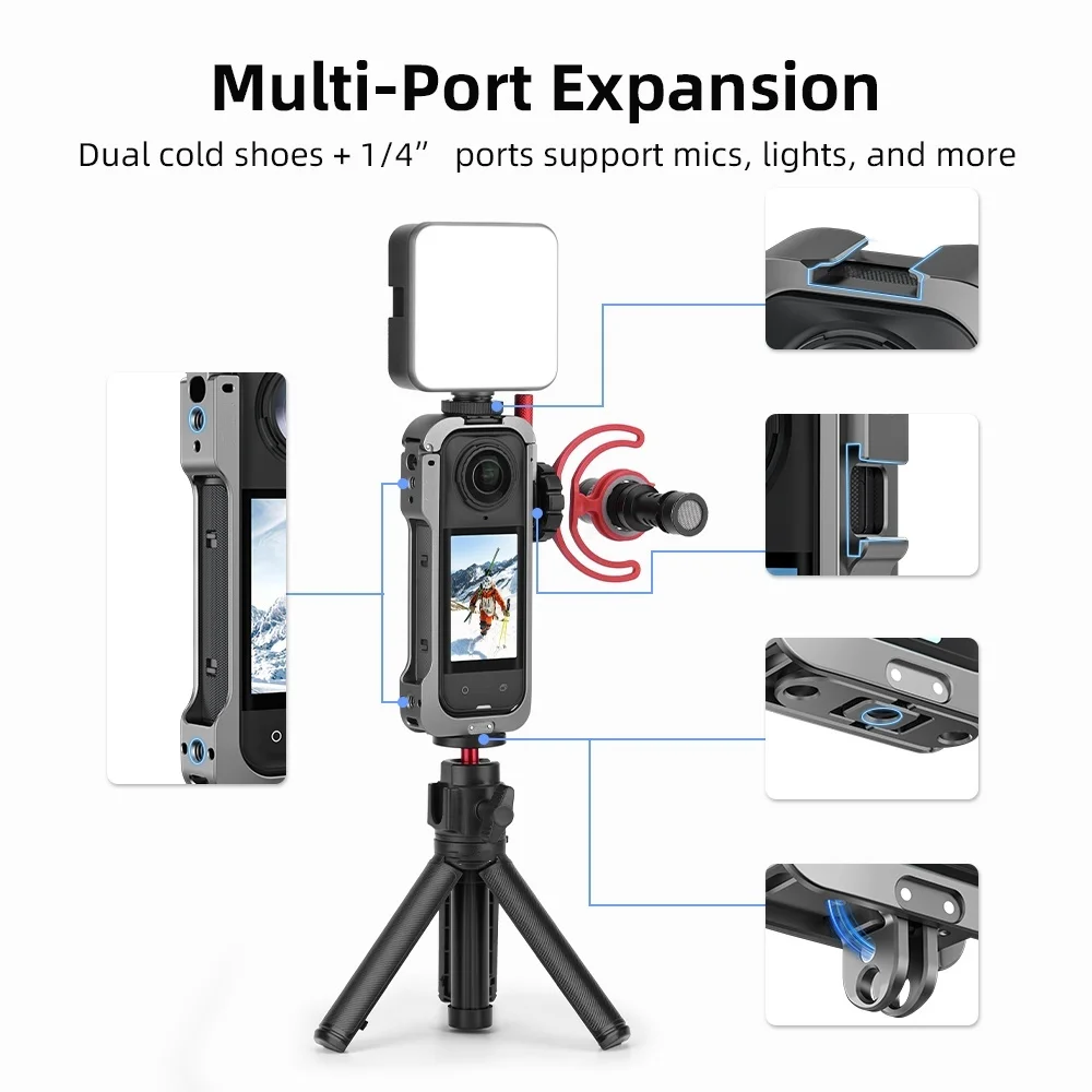 

For Insta 360 X5 Protective Case X5 Camera Expansion Protection Metal Frame