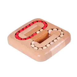 Classic Wood Game Mind Brain Teaser Beads Wooden Puzzle for Adults Children