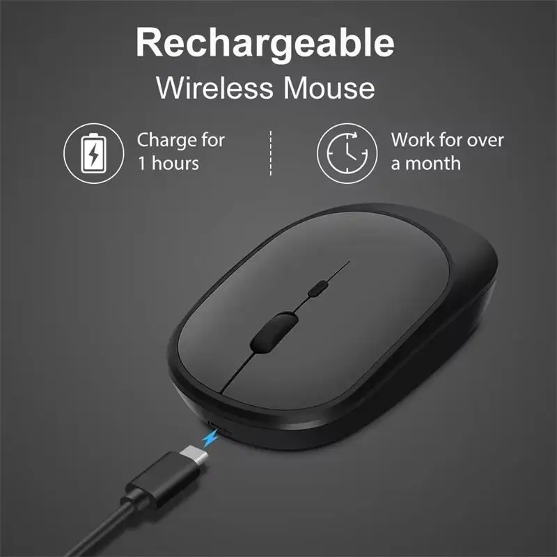 XIAOMI Bluetooth Wireless Mouse USB Rechargeable Ergonomics Adjustable DPI Office Silence Optical Electric Mouses 2.4G Keyboards