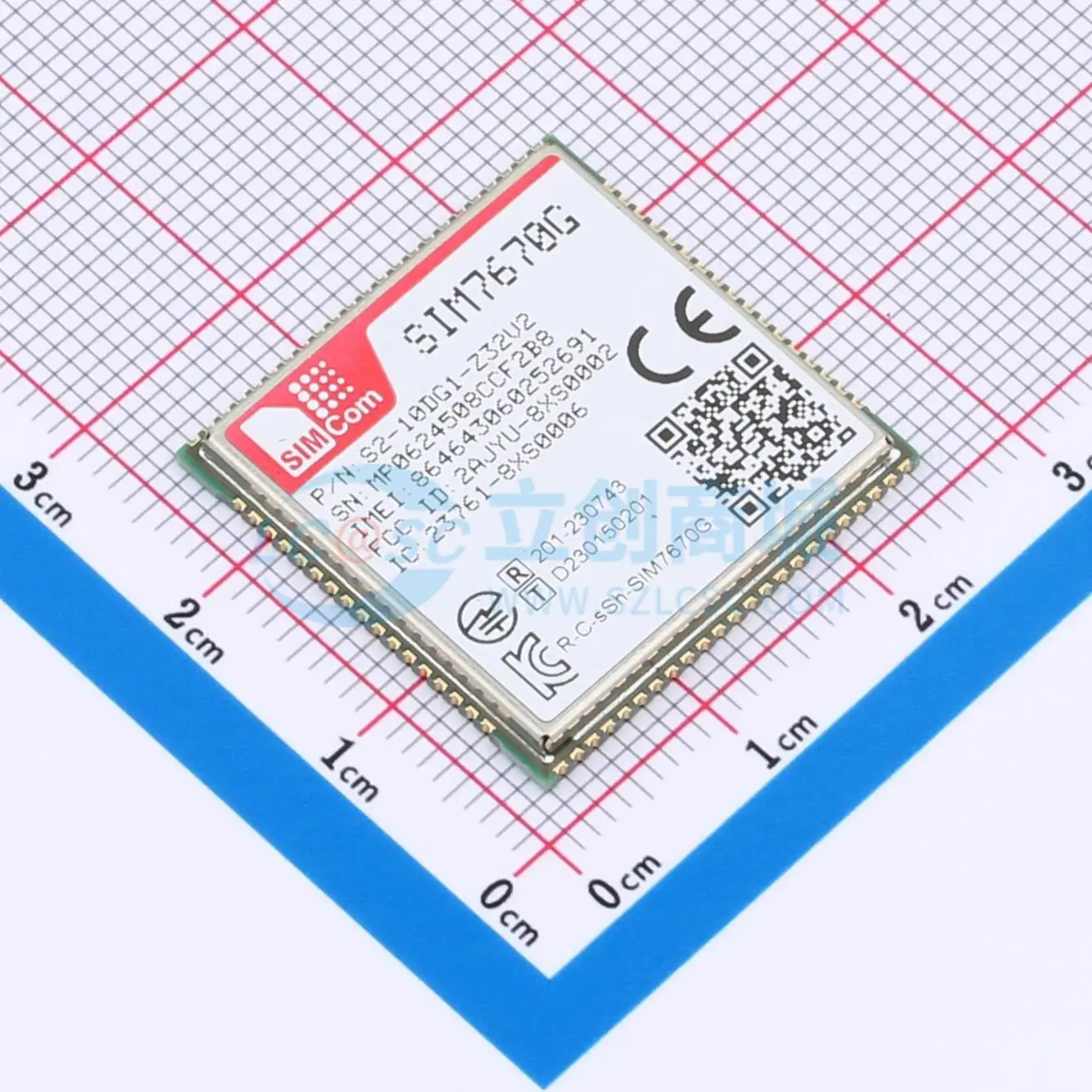 1pcs SIM7670G-LNGV SMD 24x24mm TDD-LTE FDD-LTE I2C UART USB GPIO Cellular LTE Wireless Communication Module