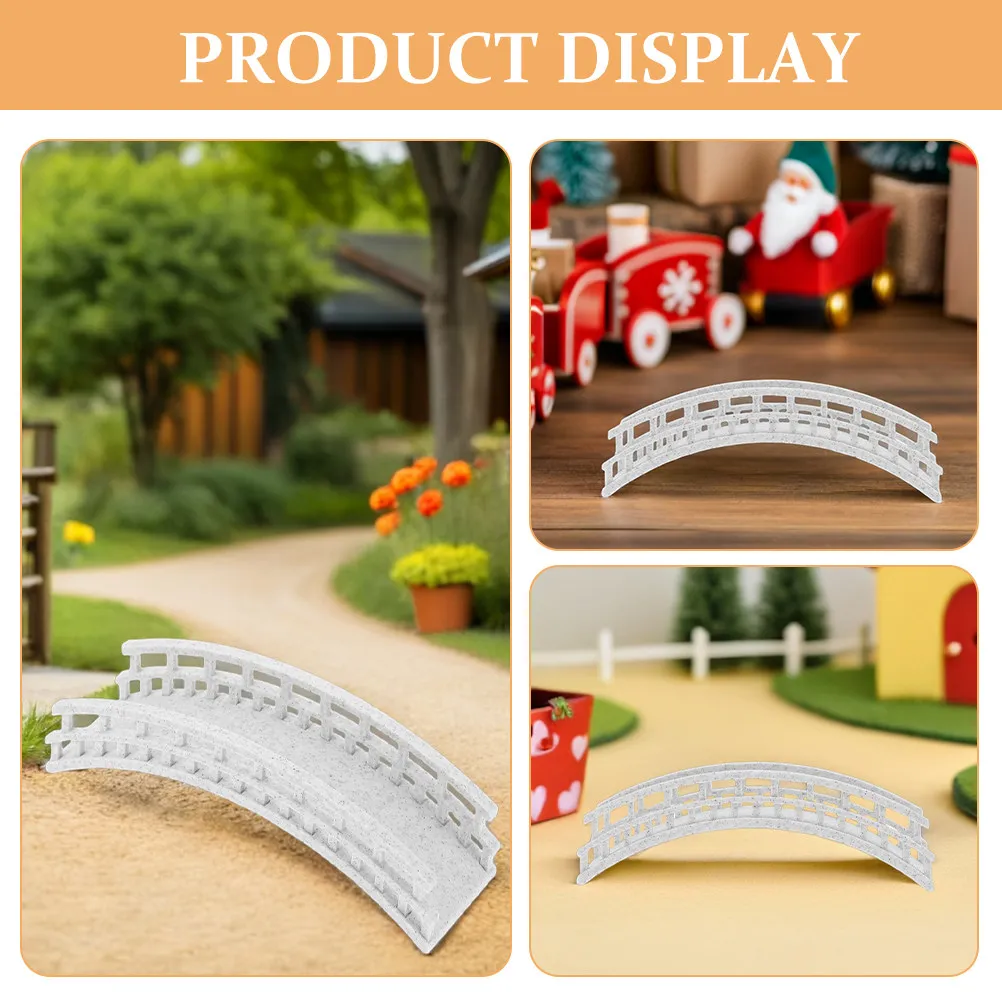 Mini Arch Bridge Landscaping Decoration for Fairy Garden Bonsai Plant Pot Rockery Craft Accessories Landscape Bridge