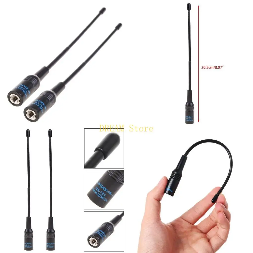2x SMA-Male Flexible Antenna 144/430MHz NA-701 Dual Band for Yaesu VX-3R7R Radio best sale
