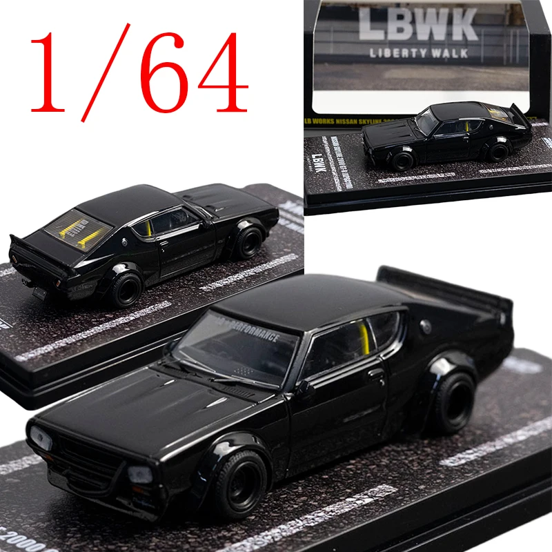 

INNO литая под давлением модель автомобиля из сплава в масштабе 1/64 Nissan SKYLINE 2000 GTR KPGC110 LBWK, игровые транспортные средства, игрушки для мальчика, подарок, оригинальная коробка