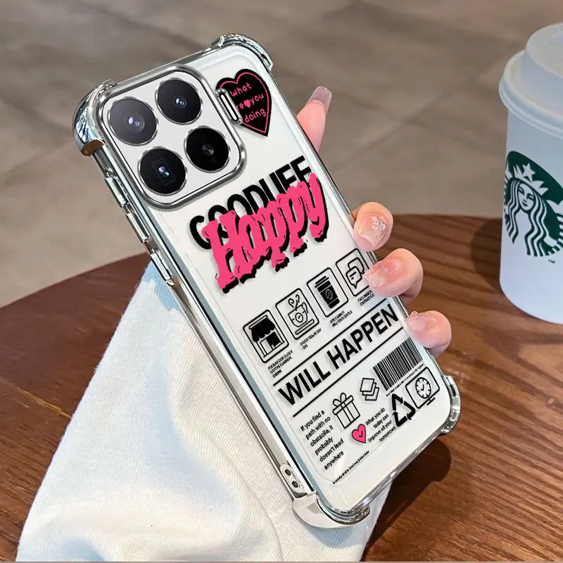 Plating Protective Cover For Xiaomi 17T Pro Case Flxebile TPU Four-corner Shockproof Paint Pattern Fundas