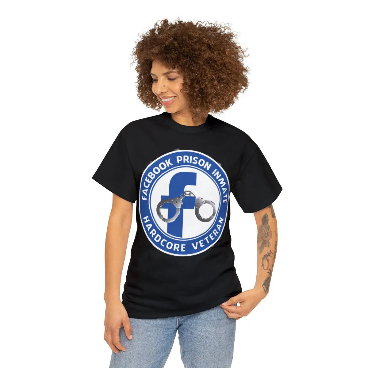 Facebook Prison Inmate Hardcore Veteran Men's  T Shirt