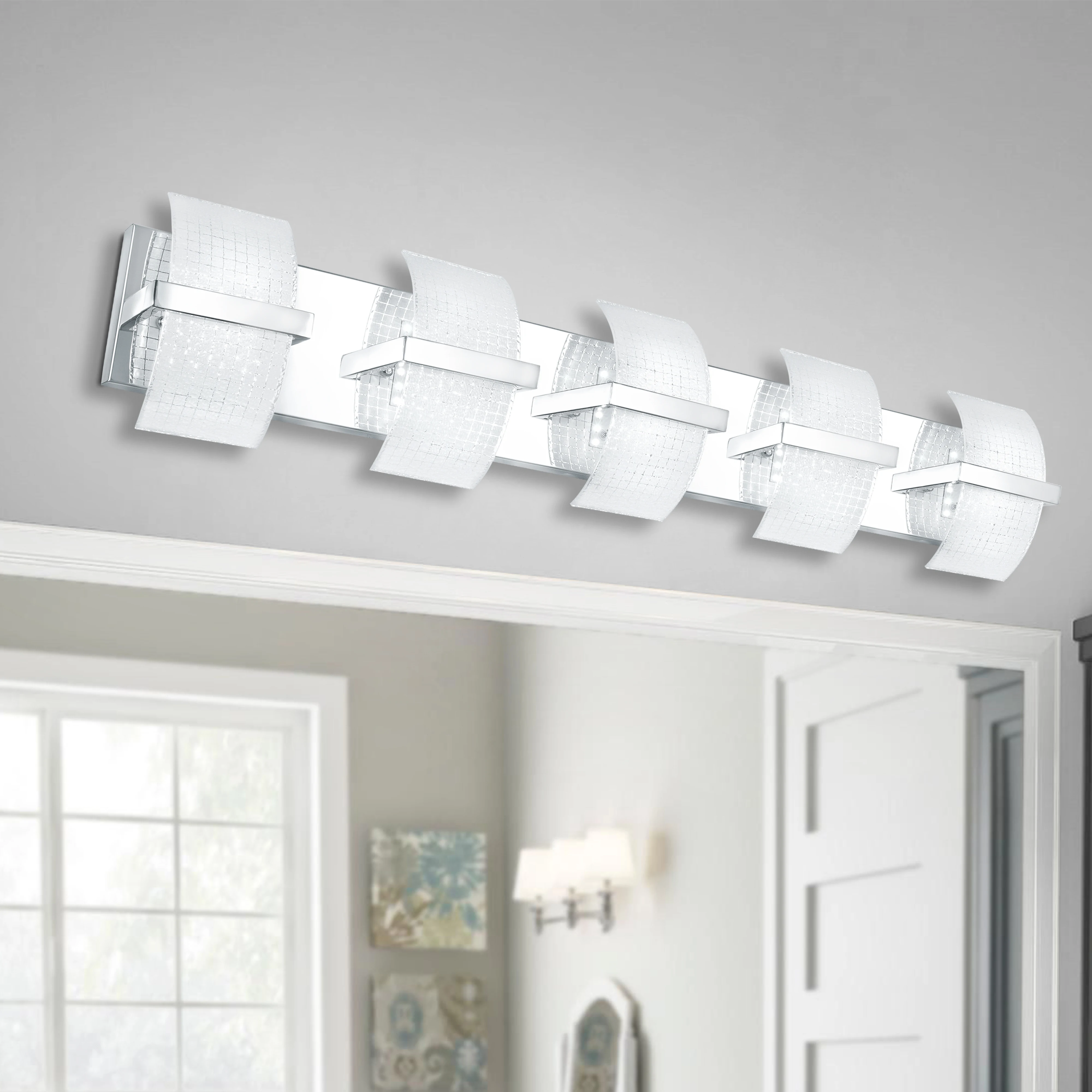 Modern Bathroom Light Fixtures LED Dimmable Bathroom Lighting Fixtures Over Mirror