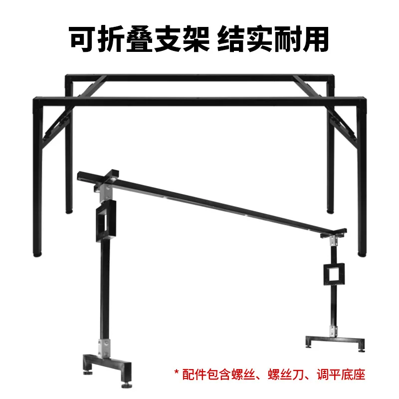 

Adjustable folding pool table bracket desk legs support column wrought iron lifting hardware
