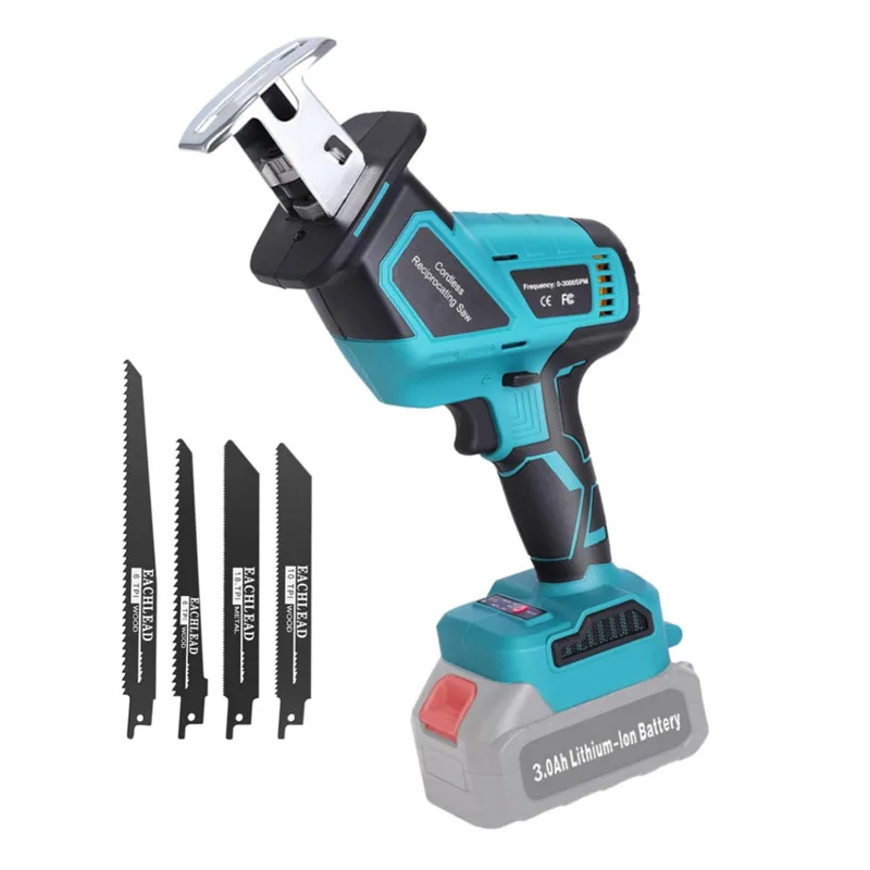 

Brushless Reciprocating Saw Wood Metal Cutting Saw Multifunctional Cordless power tool For 21V 18V Makita Battery