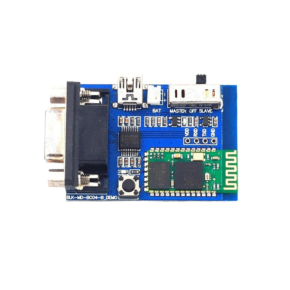 BC‑04 BT Serial Port Module RS232 Wireless Data Transmission Adapter 15M Transmission Distance 5V Mini USB for Industrial