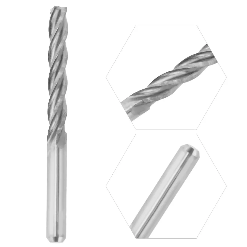 Rolled Process HSS Drill Bit 135 Degree Point Double Spiral Groove Twist Drill Bit Fast Chip Removal Metal Drill Bit
