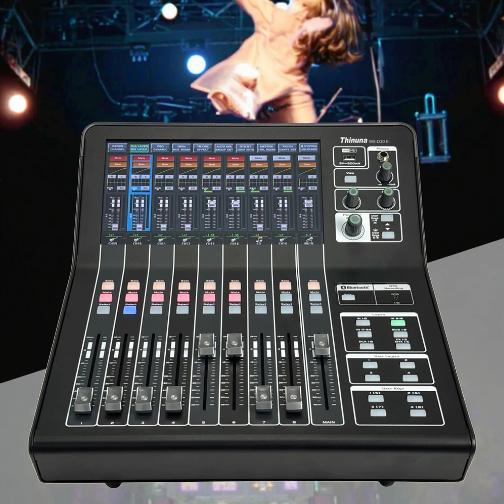 Thinuna MX-D20 II 20 Channel Digital Mixer with 10.1