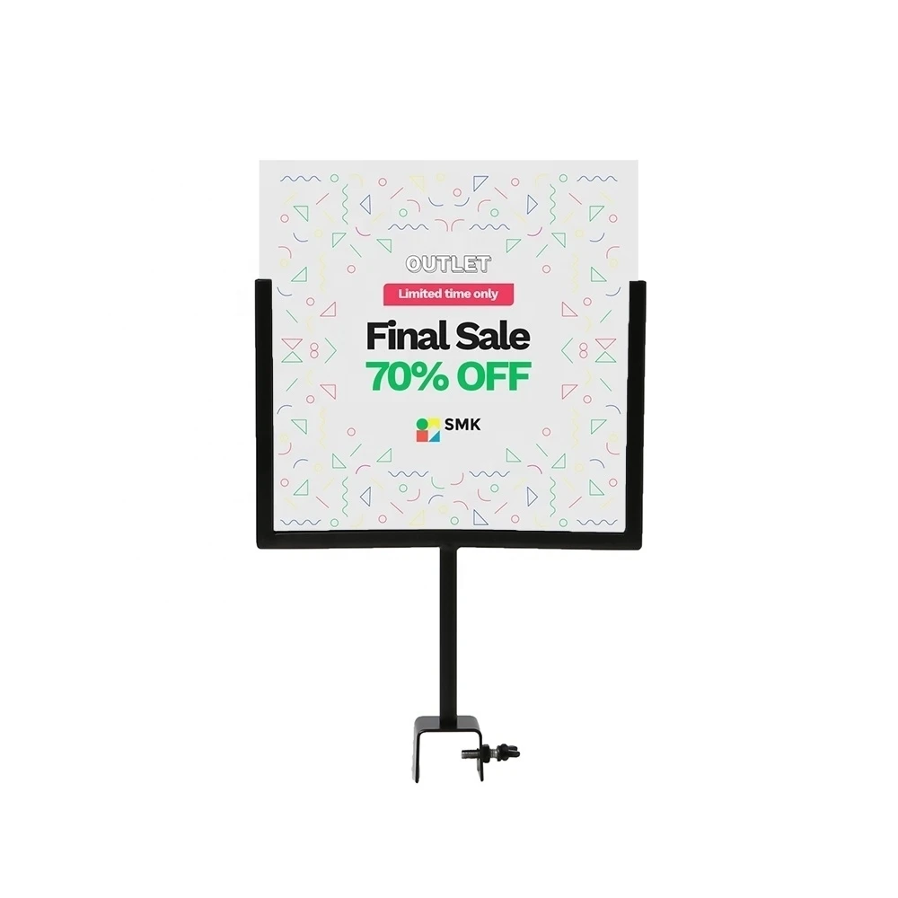 Kaart Gesp Metaal A4 A5 Reclame Poster Display Stand Banner Rack Label Houder Prijs Teken Frame 150*215mm