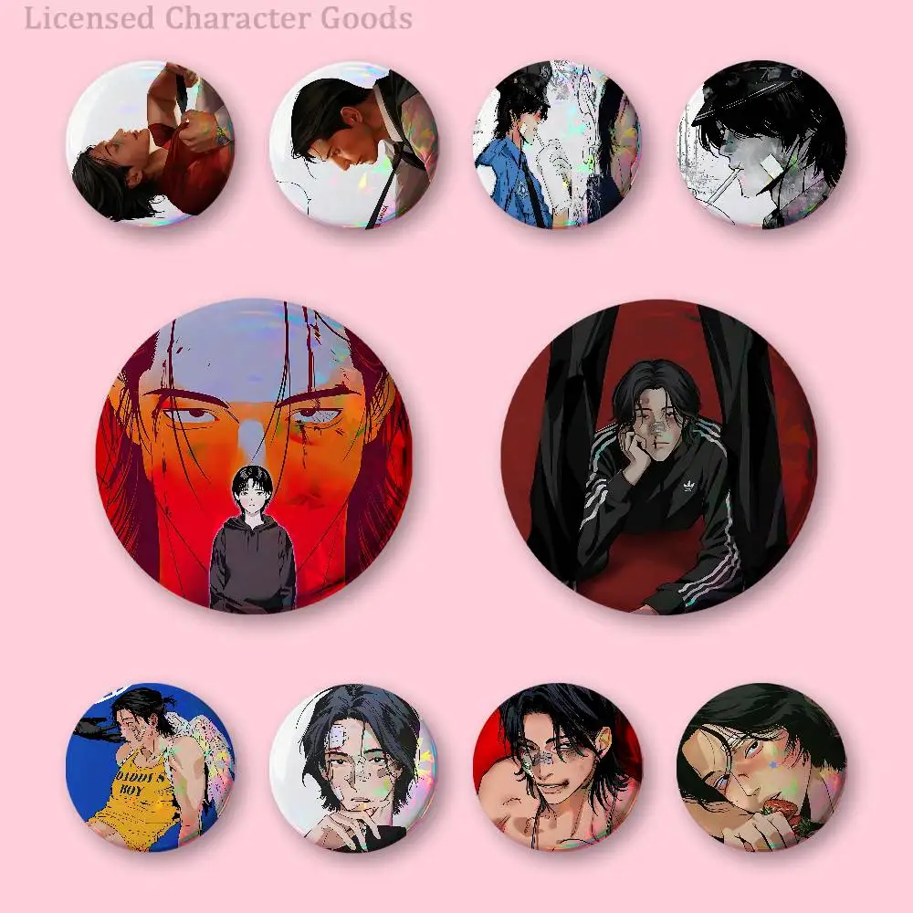 A-Ahn P-Pyeonghwa 32mm 58mm 75mm 44mm 25mm Anime Badges Brooches DIY Pins Decorations Birthday Gifts