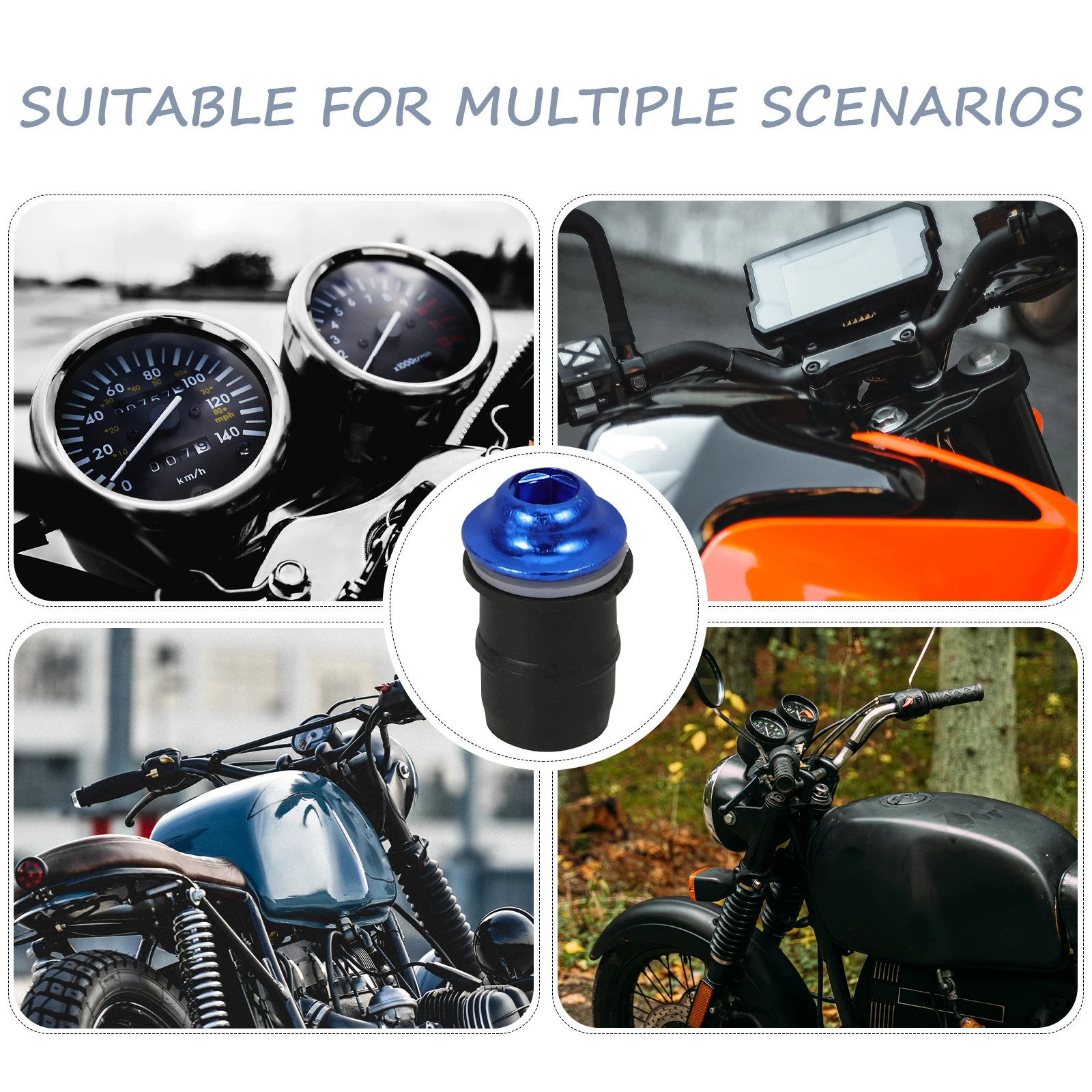 

1 set Motorcycle Windshield Screws 5mm Blue Secure Fasteners Fairing Bolt Kit Bike Modification Accessories Compatibility