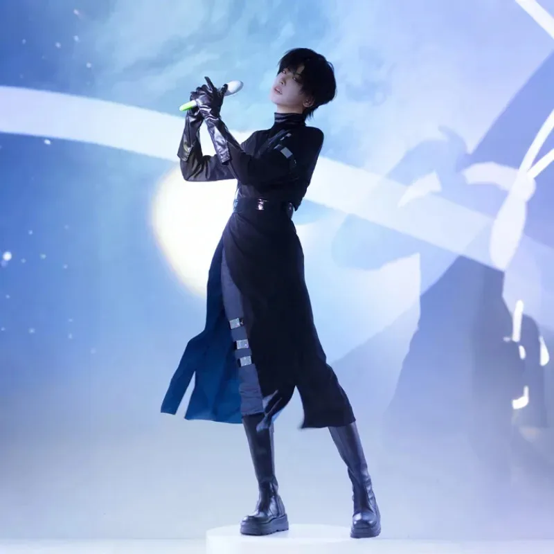 

Anime Alien Ivan Cosplay Costume Sorrow Black Uniforms Stage Performance Idol Outfits Party Carnival Dress Up Menx;8's,6;