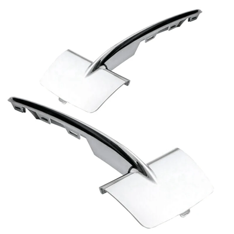 

2PCS Front Bumper Lower Grille Trim Chrome For BMW F15 X5 2014-2018 51117325395,51117325396 Car Accessories-A92D