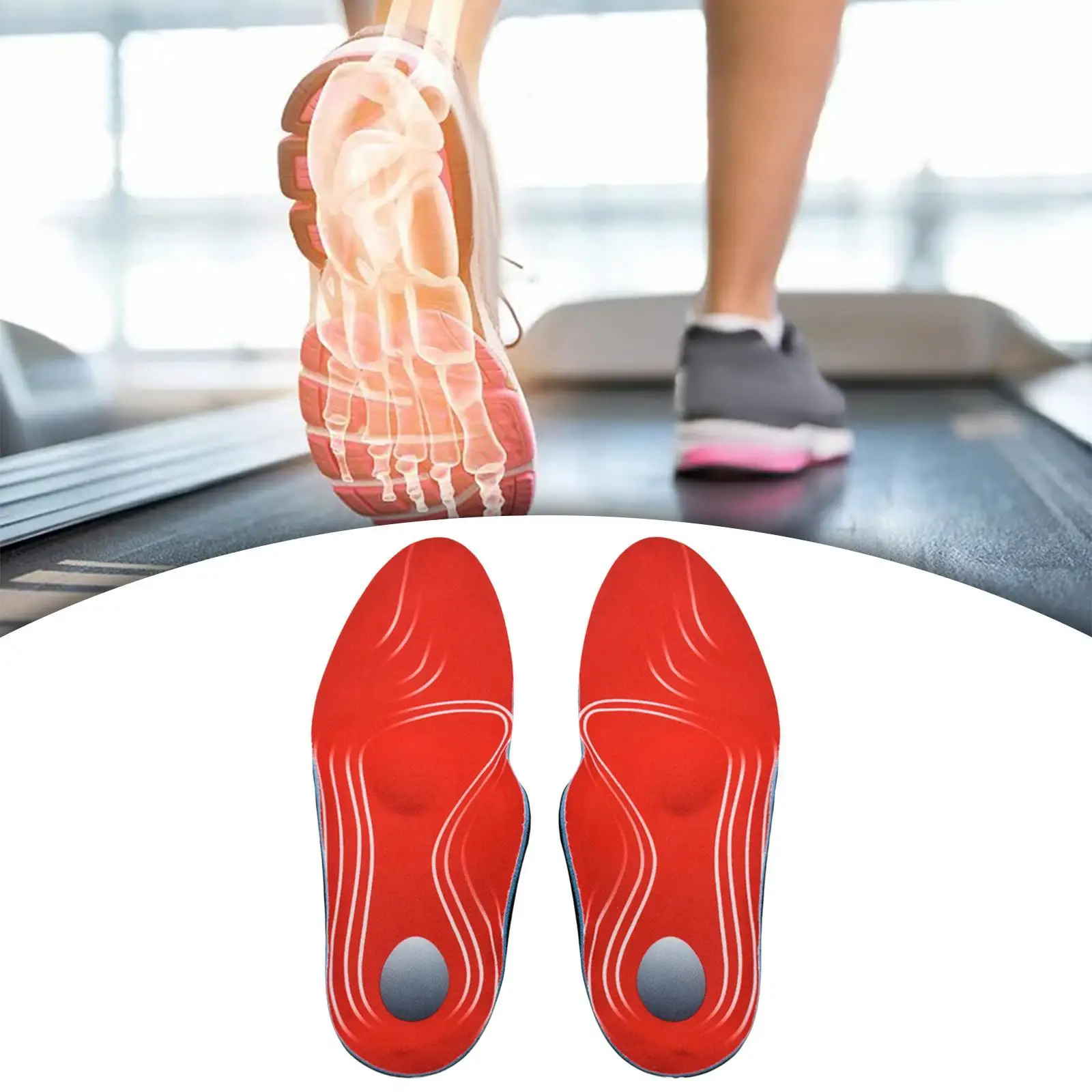 Orthopedic Arch Support Insoles Soft Breathable Shoe Inserts for Sports Shoes Men Women Foot Pain Relief