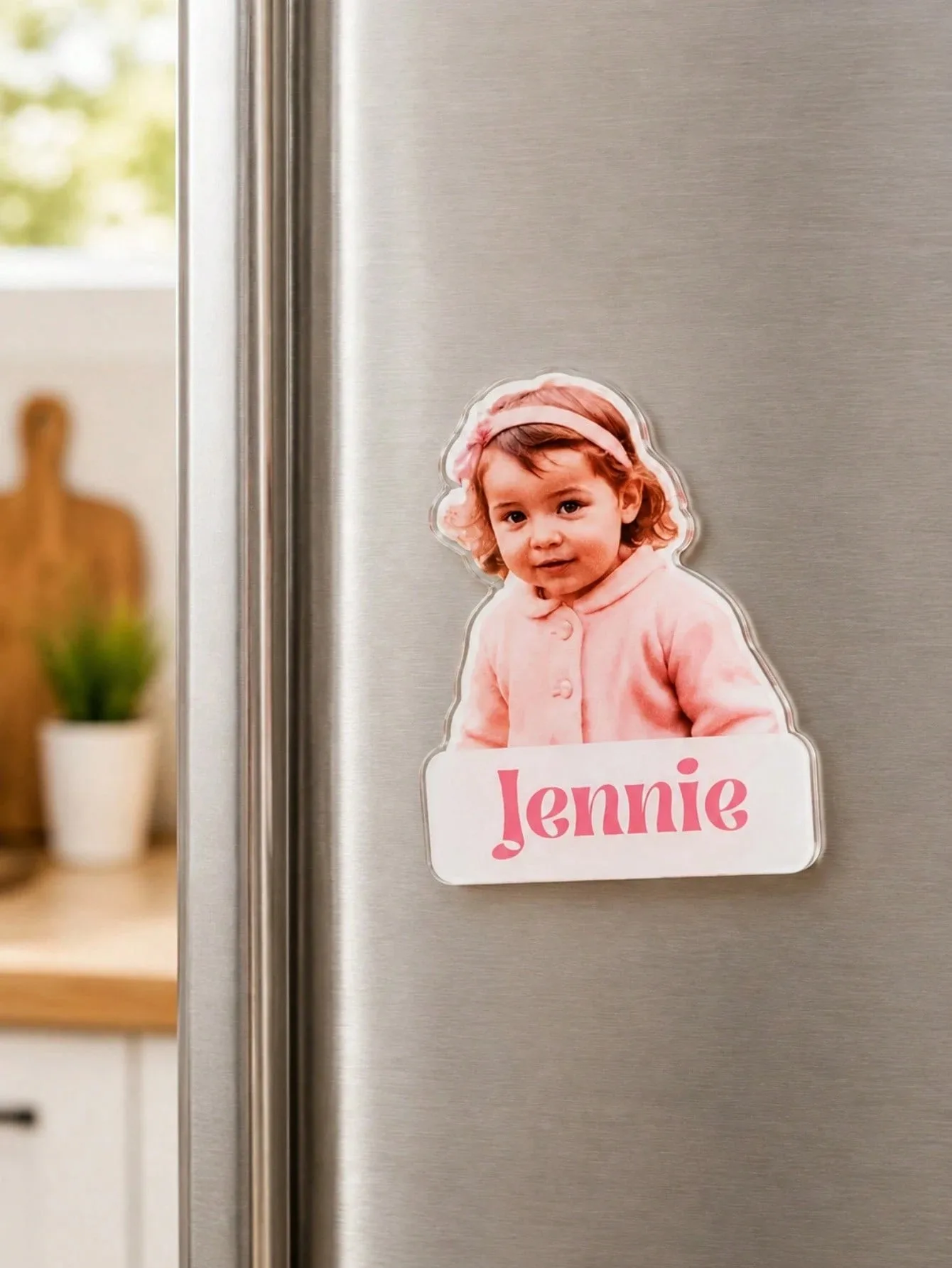 Customized Photo Acrylic Fridge Magnets, Personalized Photo Fridge Magnets, Photo Magnets, Cute Fridge Magnets, Strong Fridge