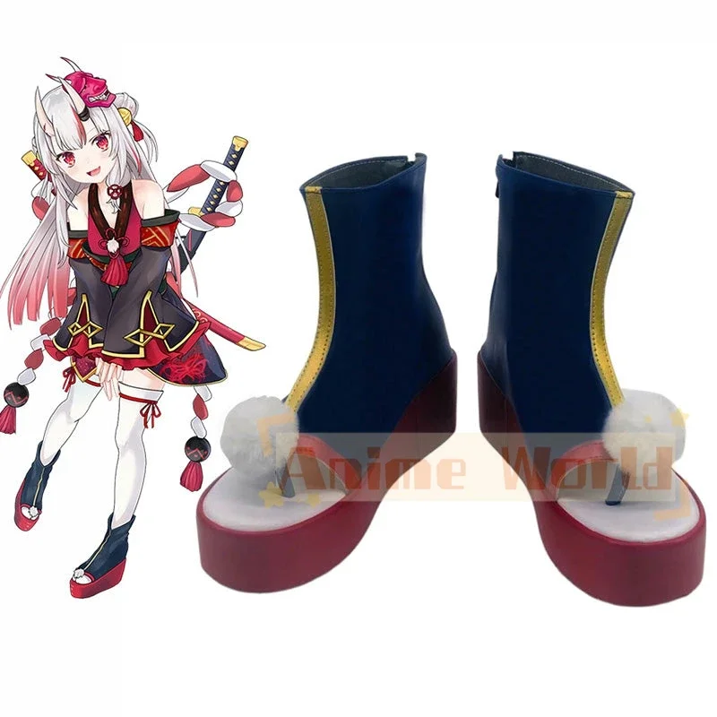 Hololive virtuel YouTuber Nakiri Ayame cinquième Costume Cosplay chaussures Halloween carnaval bottes sur mesure