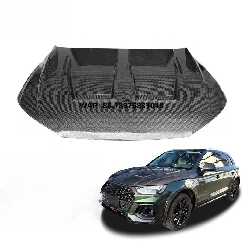 New Arrival Dry Carbon Fiber Upgrade to MSY Style Auto Parts Engine Cover Hood for  Q5 Q5L 2021 - 2024
