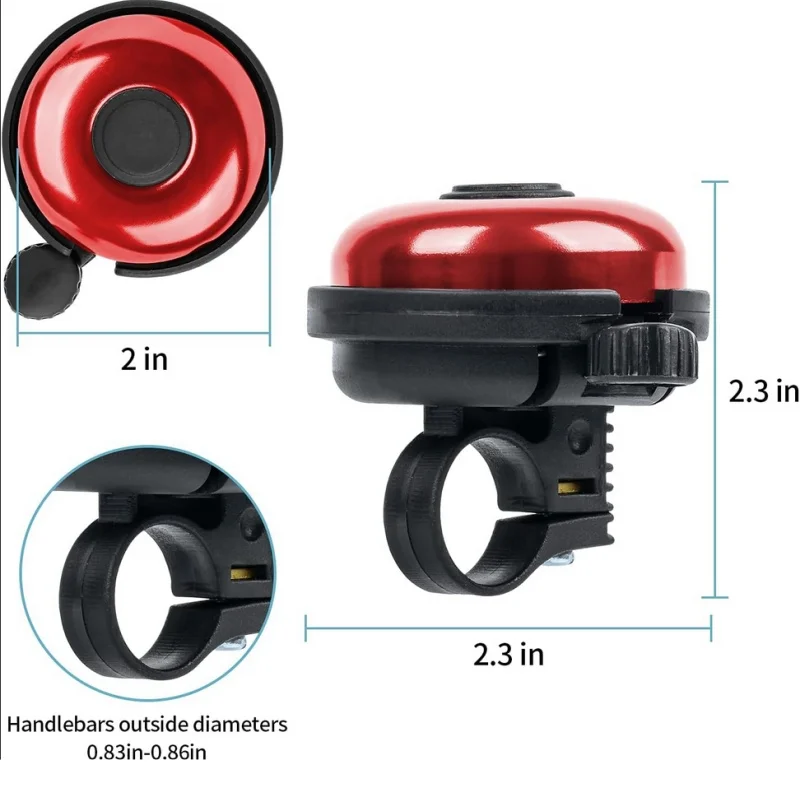 1pc Bicycle Bell Mountain Bike Rotating Horn Safe Riding Aluminum Alloy Handlebar Metal Ring Riding Accessories image 5