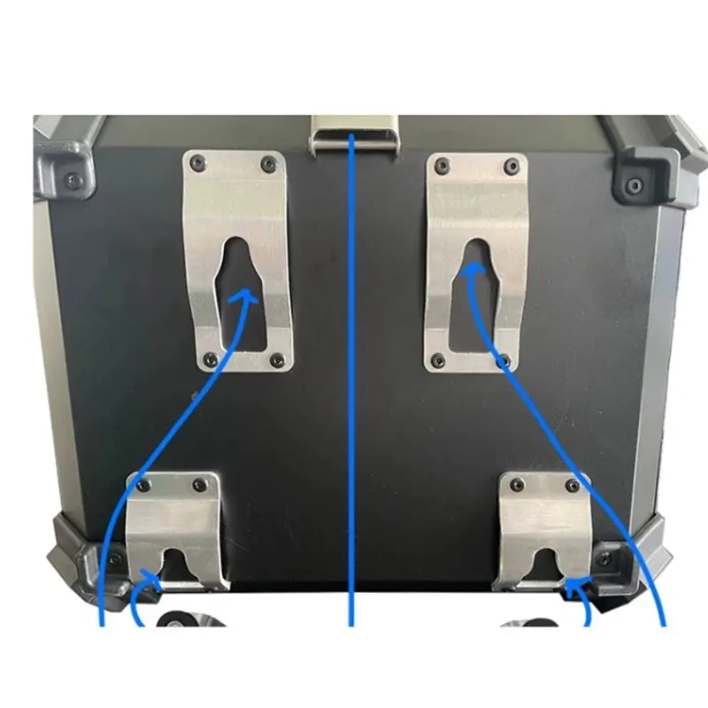 Durable 2X Motorcycle Trunk Bottom Quick-Release Mounting Slot Rear Side Box Slot Tail Box Bottom Plate Installation Accessories