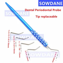 Sonda okresowa CPI stomatologiczna ze skalerem Explorer Materiał endodontyczny Końcówka sondy można zastąpić materiał dentystyczny