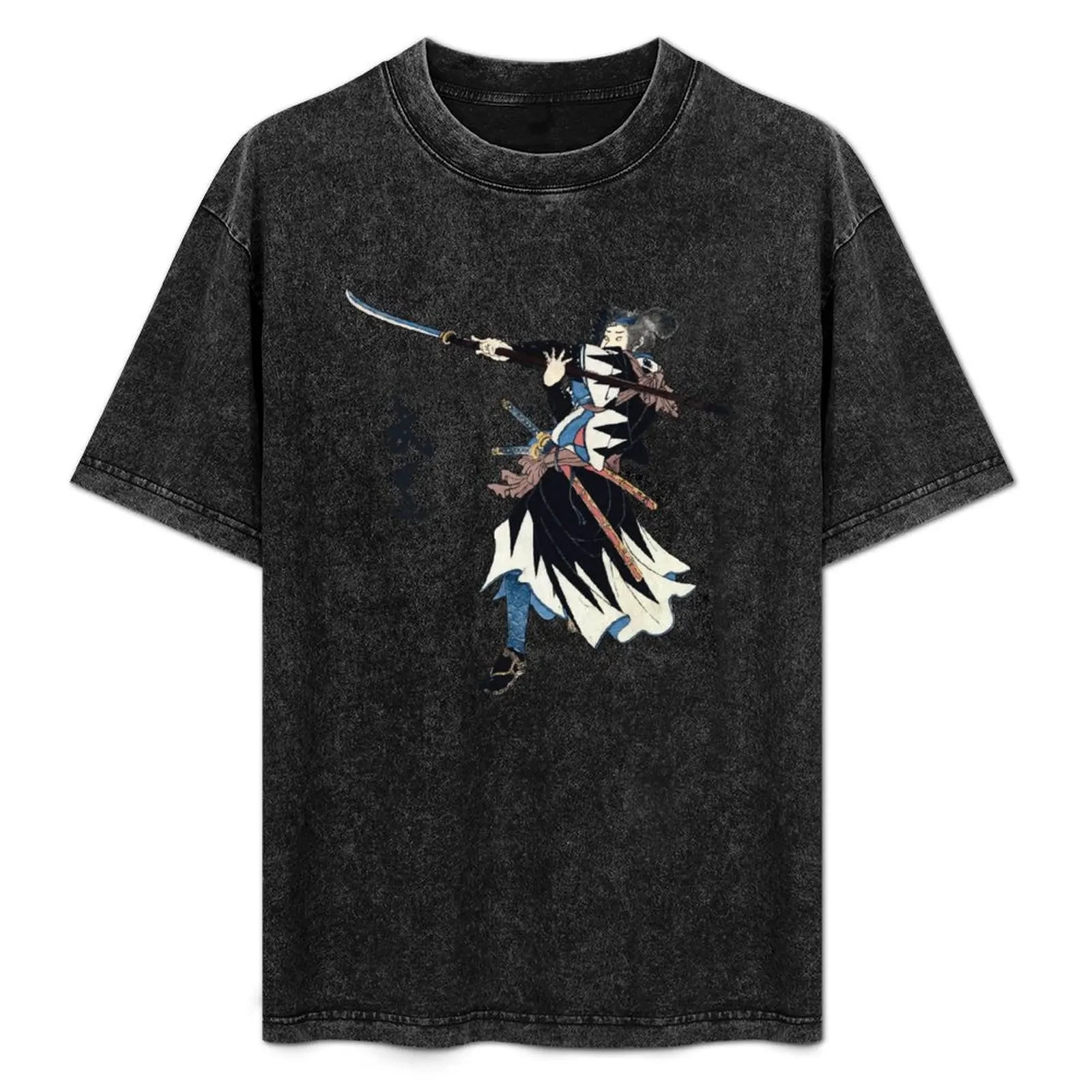 

Samurai Wielding Naginata T-Shirt sublime oversized mens designer clothes