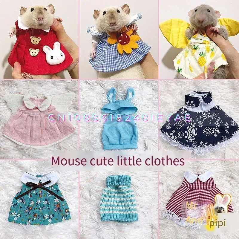 

Chipmunk Clothes Mini Pet Clothes Rat Accessories Hamsters Decoration Squirrel Totoro Small Pet Clothes